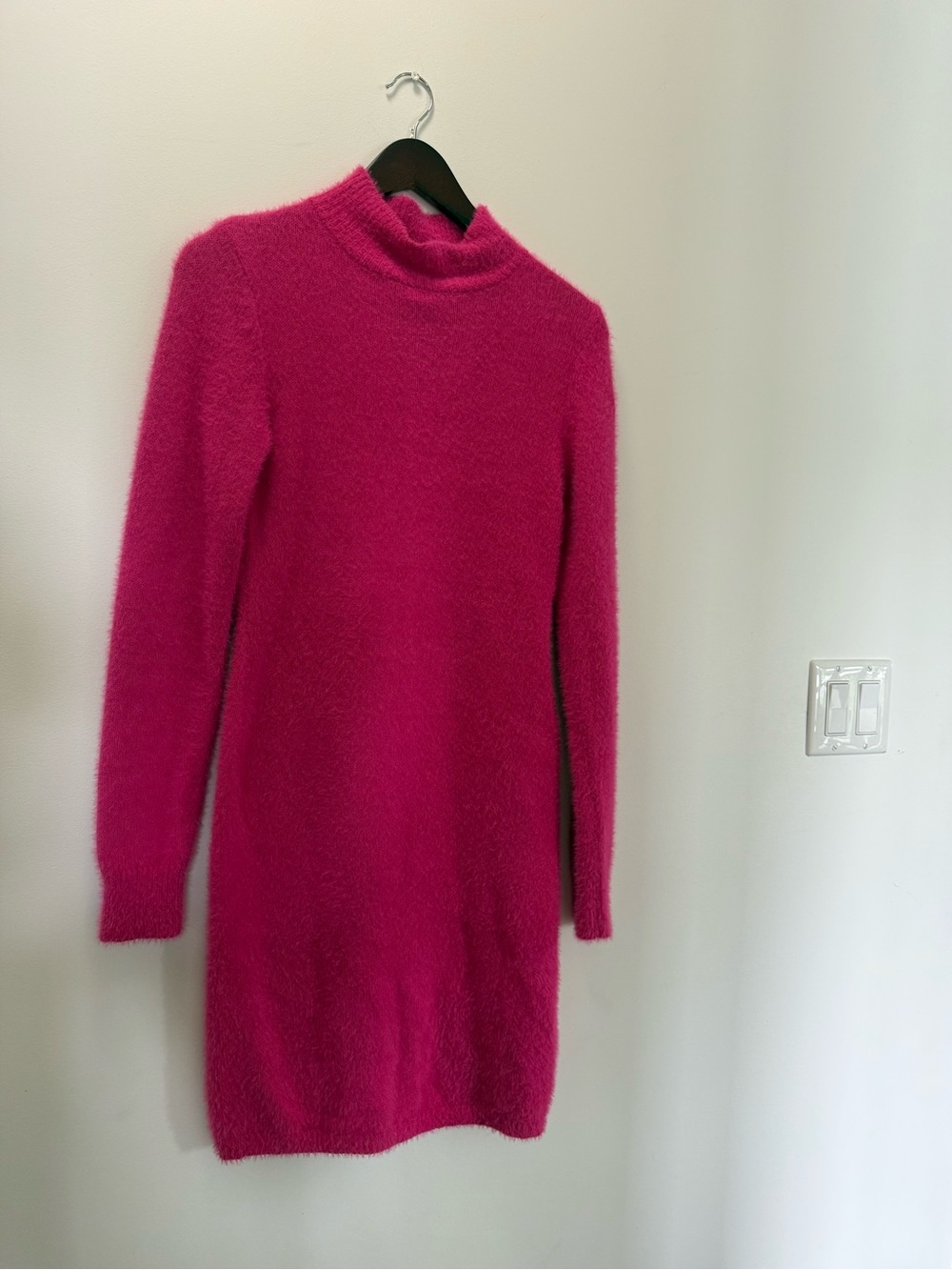 Jessica Simpson Hot Pink Fuzzy Knit dress